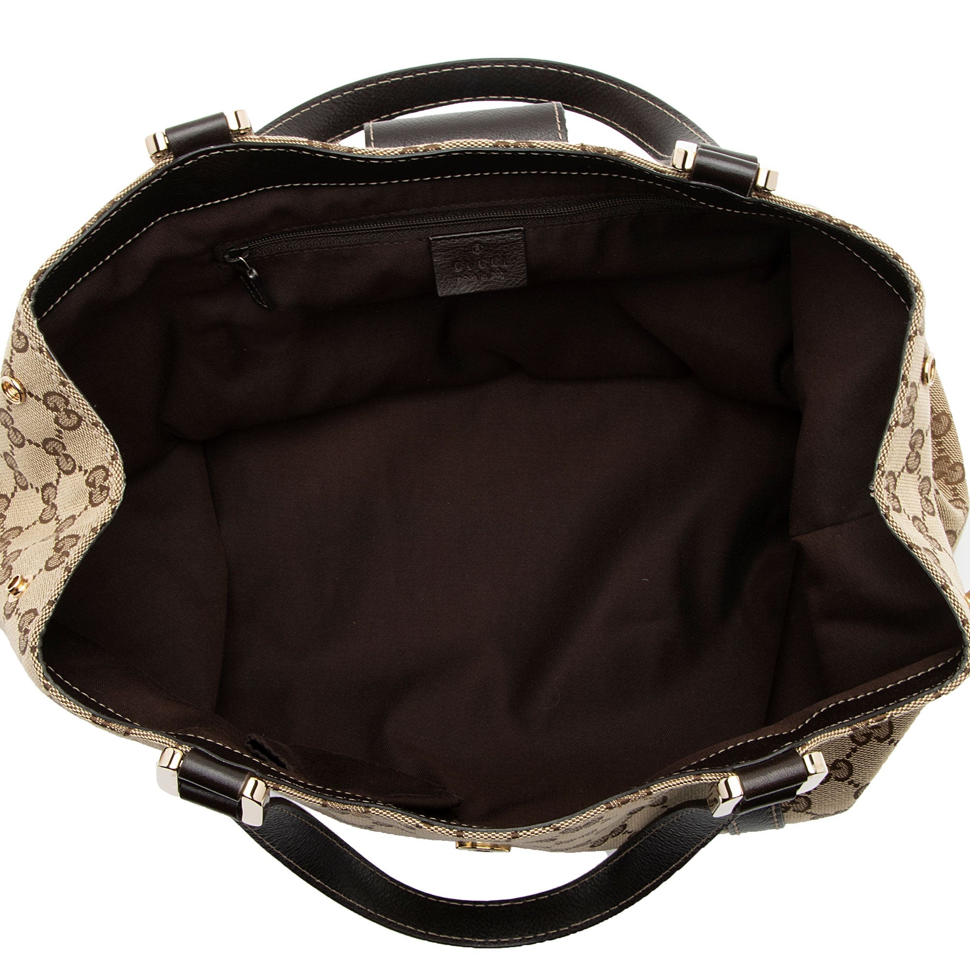 Gucci GG Canvas New Ladies Web Small Tote (SHF-eiujZp)