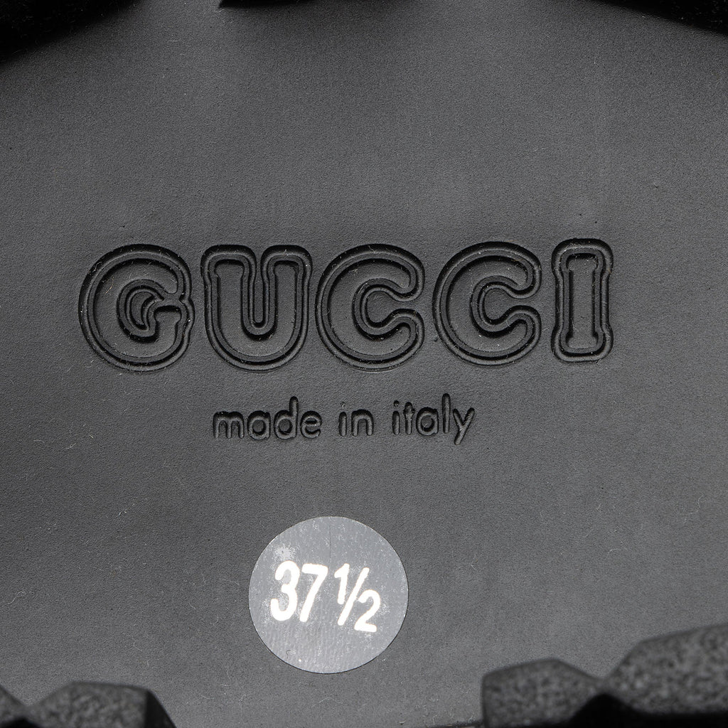 Gucci GG Canvas Novo Combat Boots - Size 7.5 / 37.5