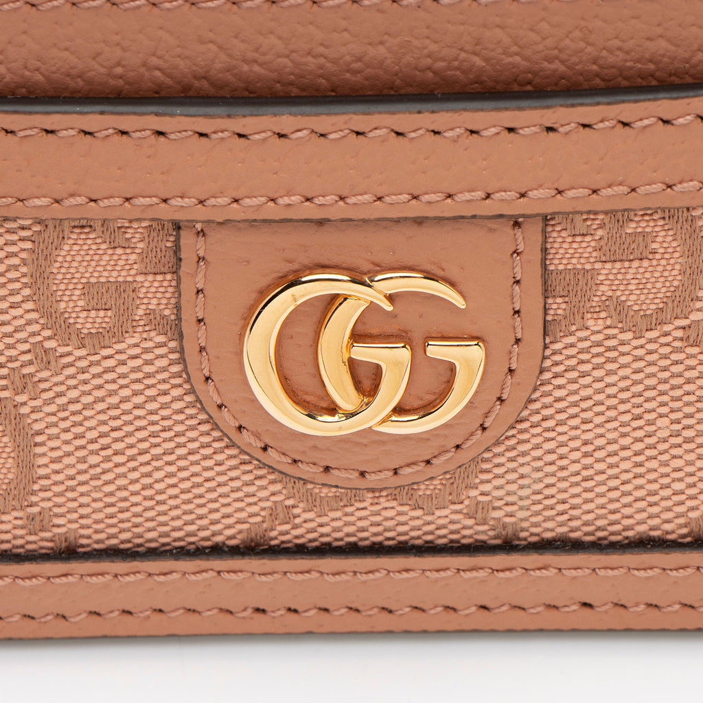 Gucci GG Canvas Ophidia Card Holder (SHF-4nwTts)