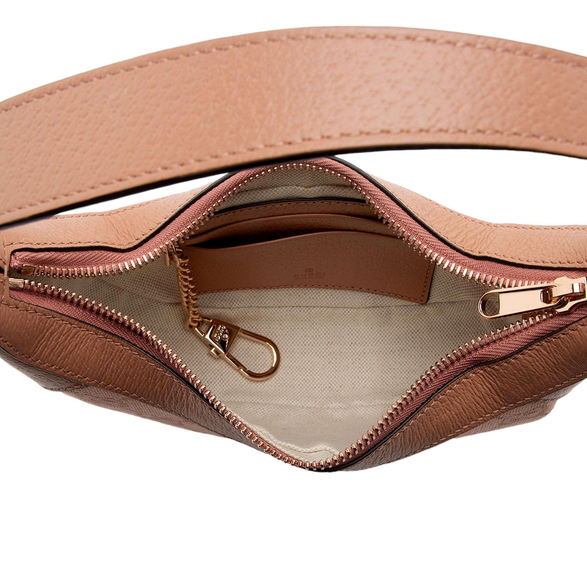 Gucci GG Canvas Ophidia Half Moon Mini Hobo (SHF-1rDKVw)
