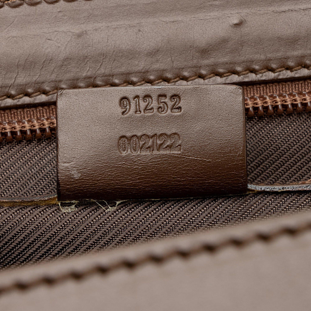 Gucci GG Canvas Padlock Top Handle Train Case (SHF-3uBuOE)