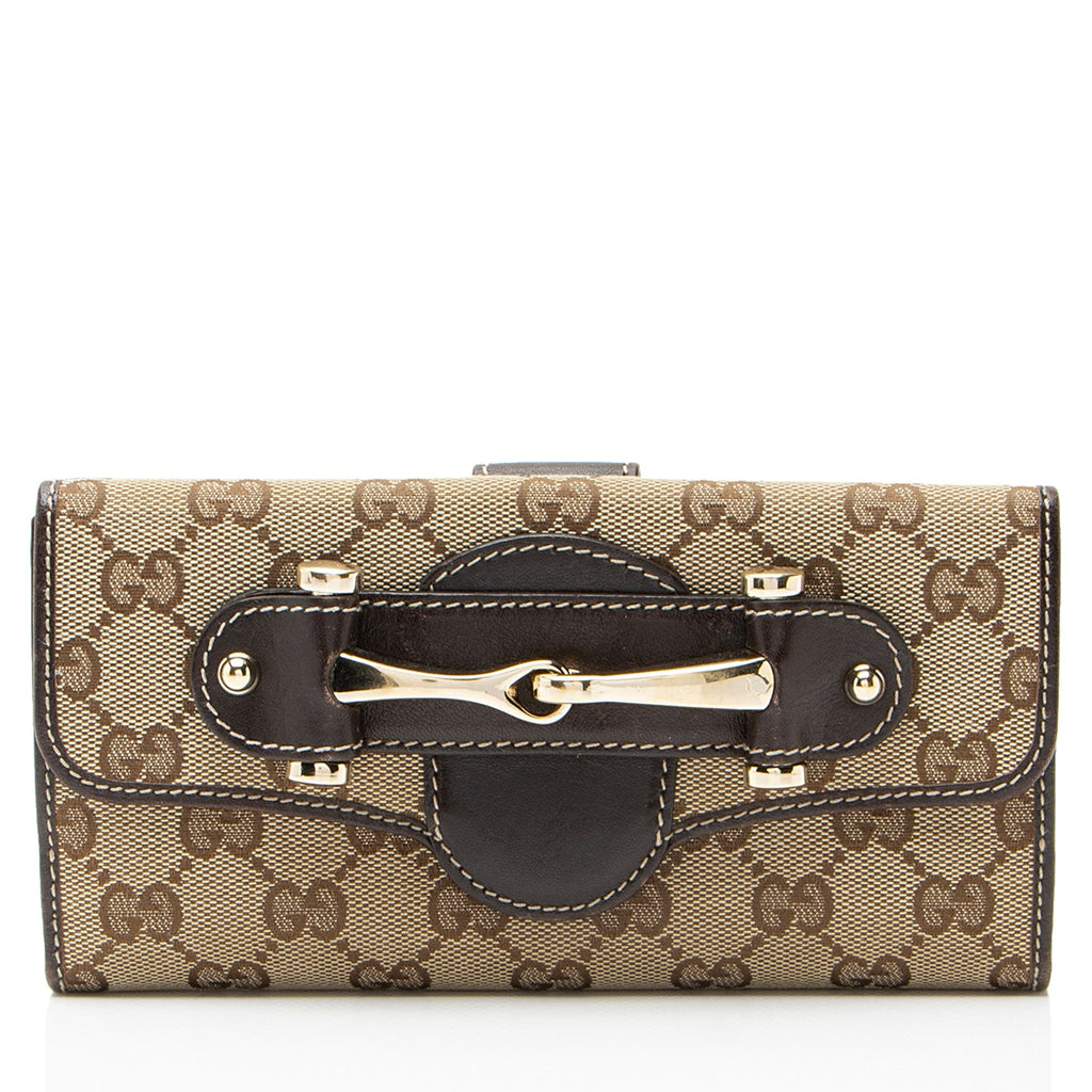 Gucci GG Canvas Pelham Continental Wallet