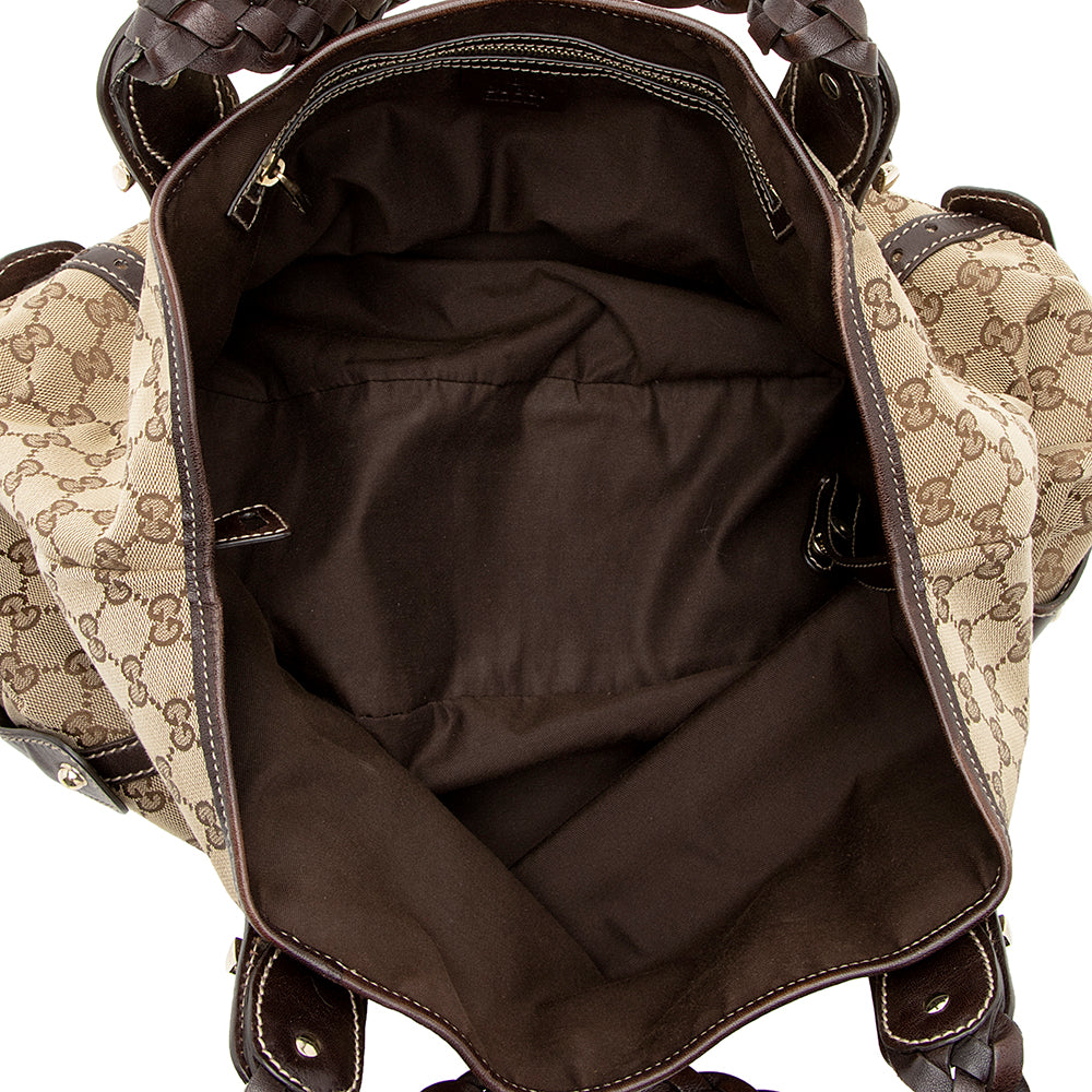 Gucci GG Canvas Pelham Medium Shoulder Bag (SHF-18596)