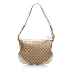 Gucci GG Canvas Pelham Studded Hobo Bag (SHG-vlHJxE)