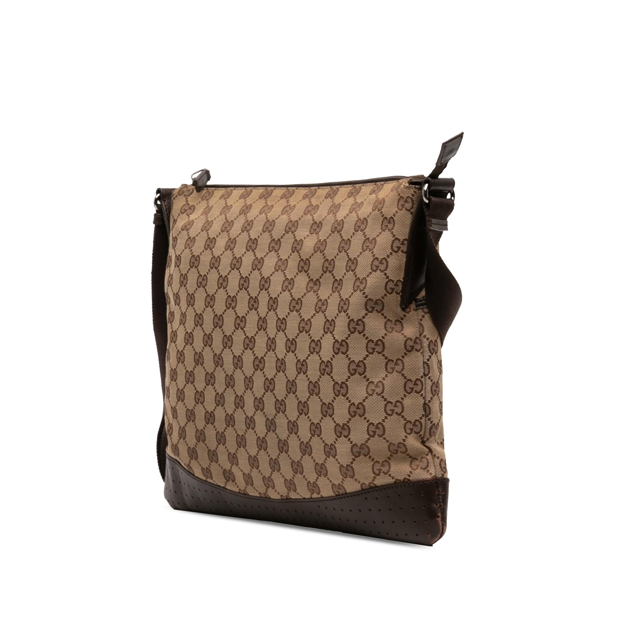 Gucci GG Canvas Perforated Crossbody
