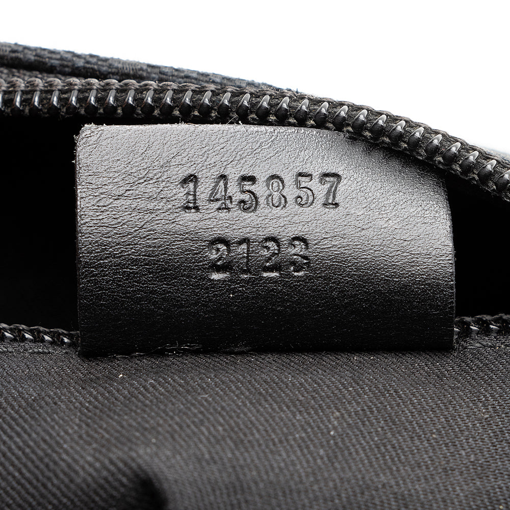 Gucci GG Canvas Perforated Leather Messenger Bag (SHF-20533)