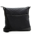 Gucci GG Canvas Perforated Leather Messenger Bag (SHF-20533)