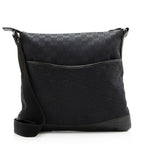 Gucci GG Canvas Perforated Leather Messenger Bag (SHF-20533)