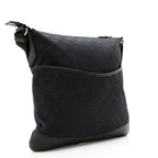 Gucci GG Canvas Perforated Leather Messenger Bag (SHF-20533)
