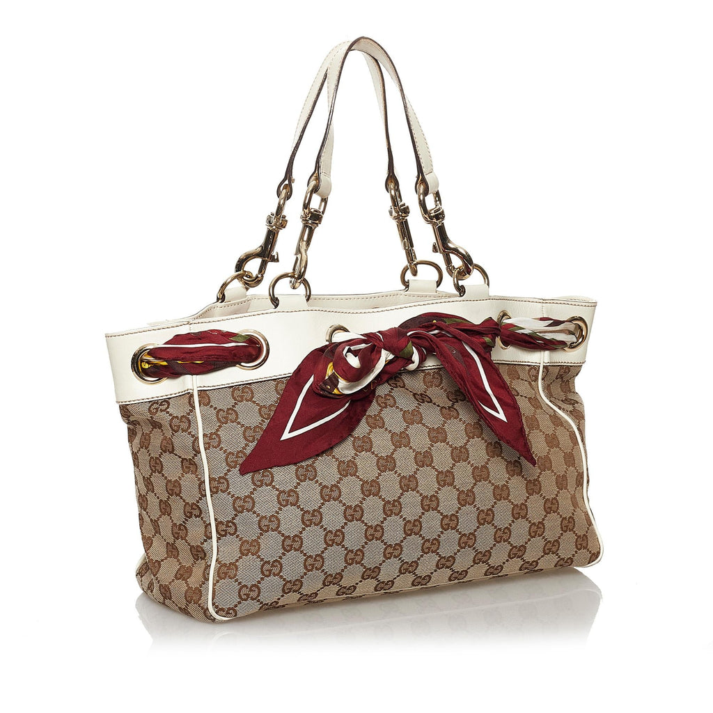 Gucci GG Canvas Positano Tote Bag (SHG-29859)