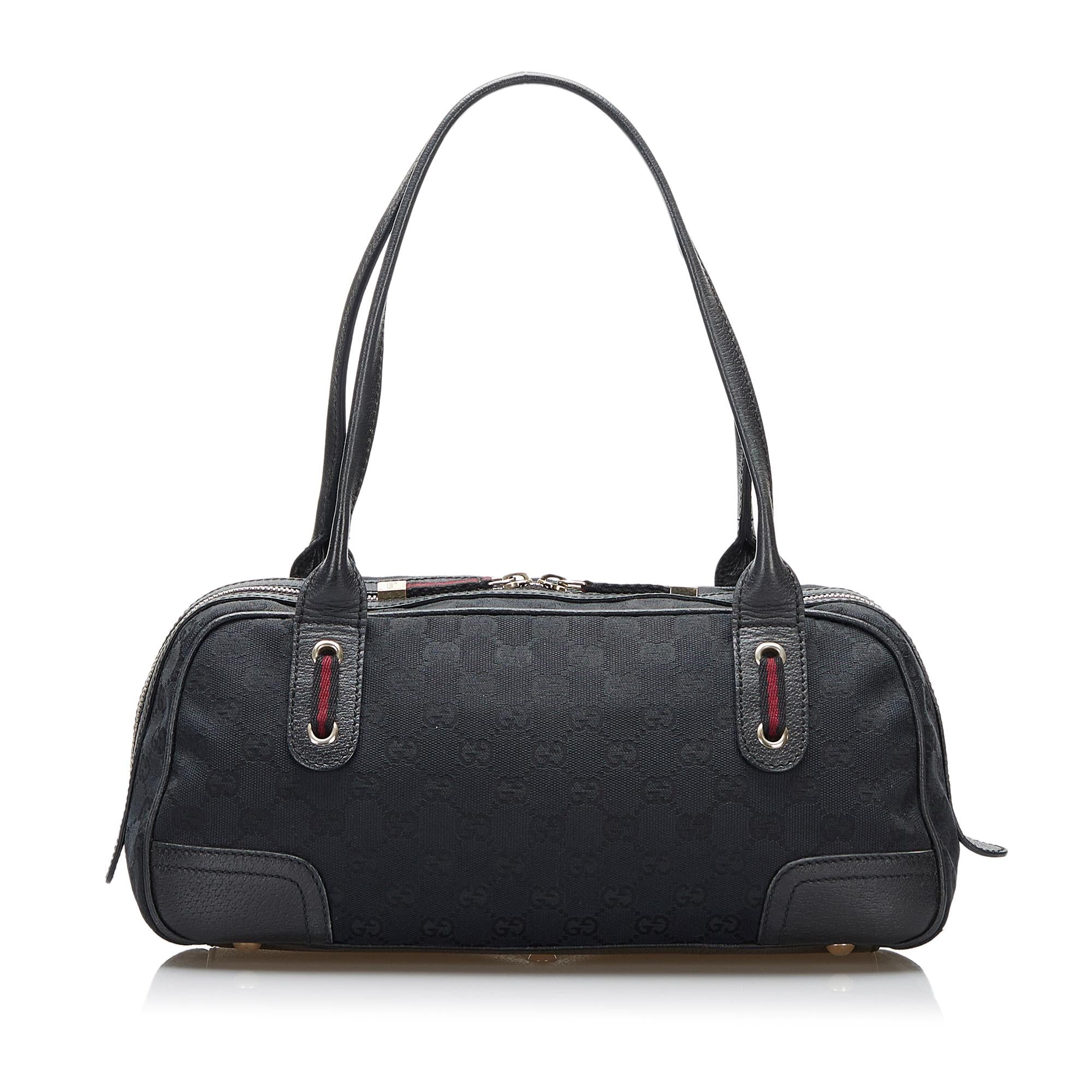 Gucci GG Canvas Princy Handbag (SHG-MdPlET)