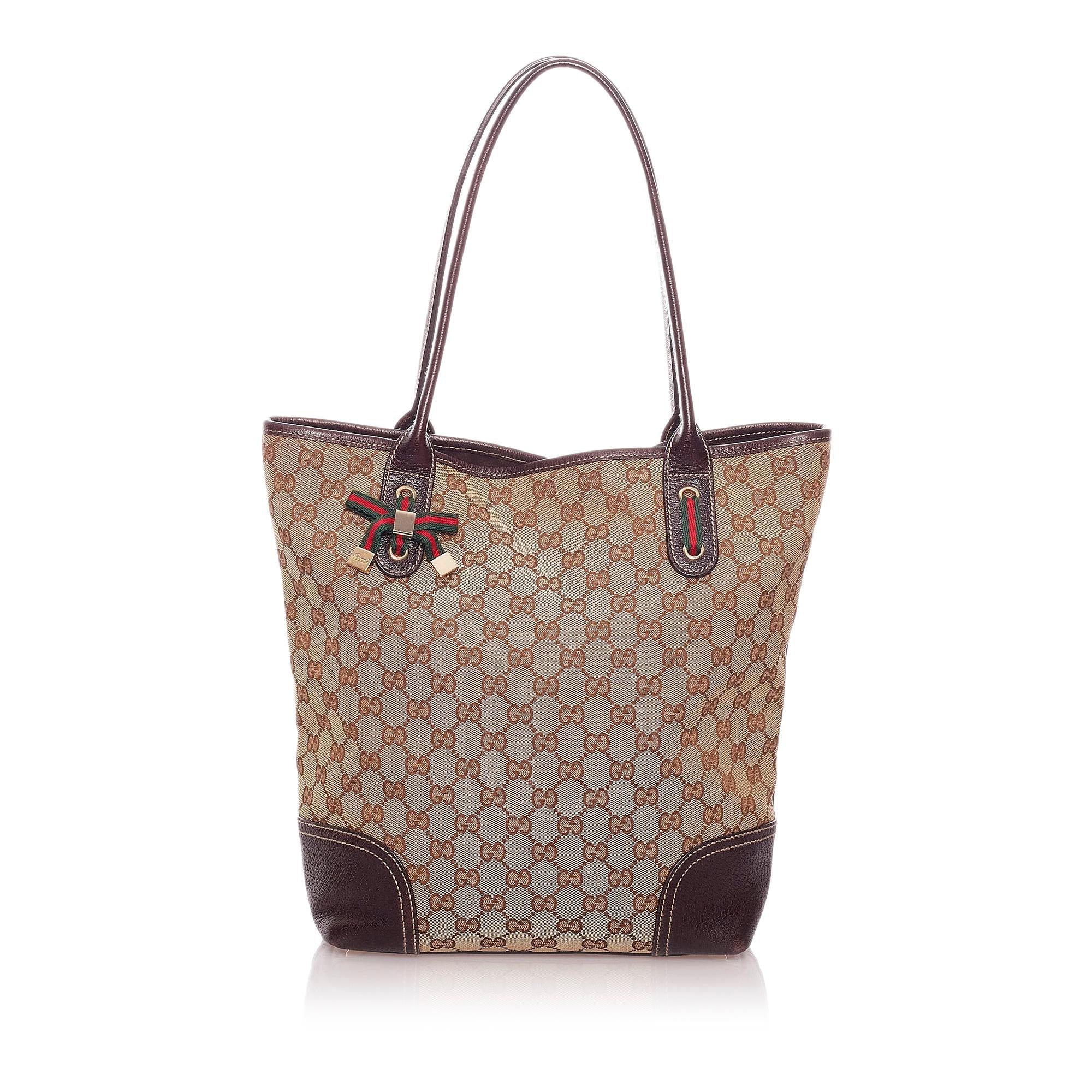 Gucci GG Canvas Princy Tote Bag (SHG-29182)