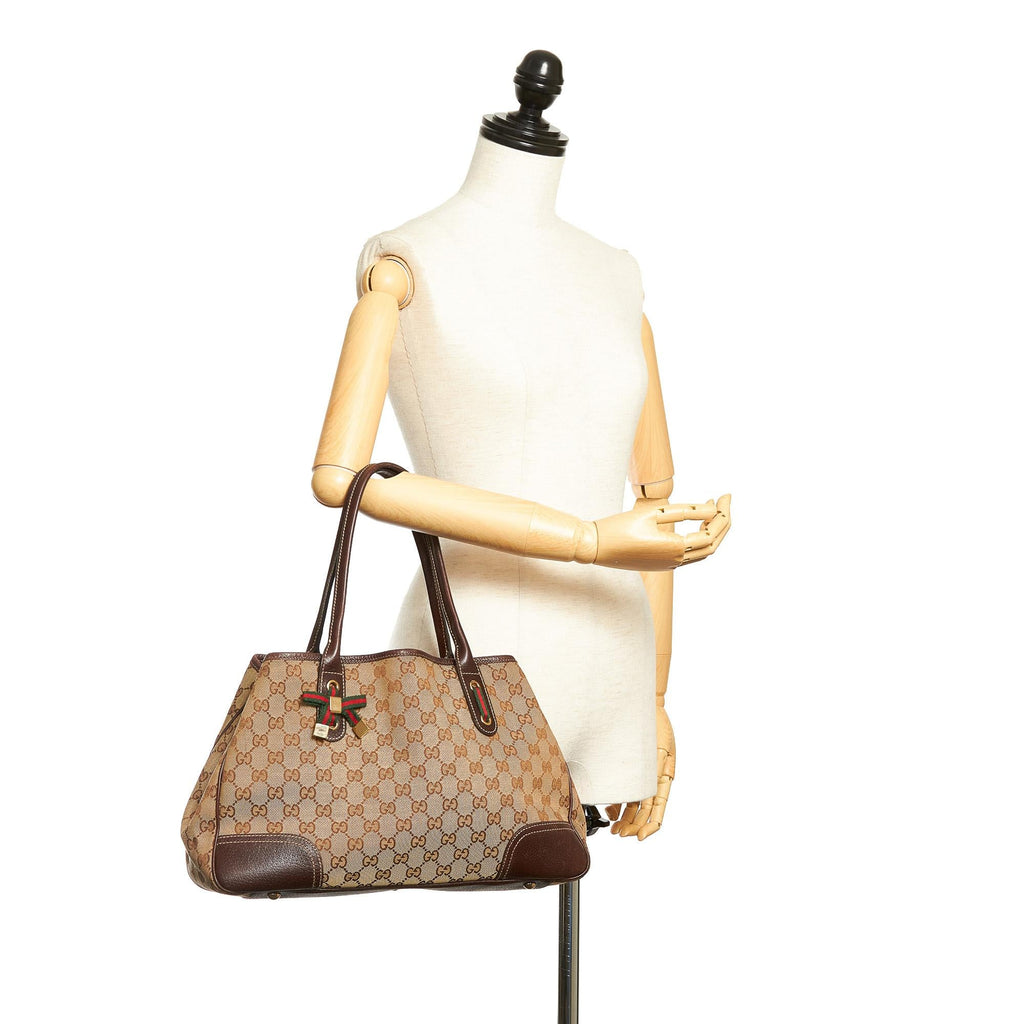 Gucci GG Canvas Princy Tote Bag (SHG-30396)