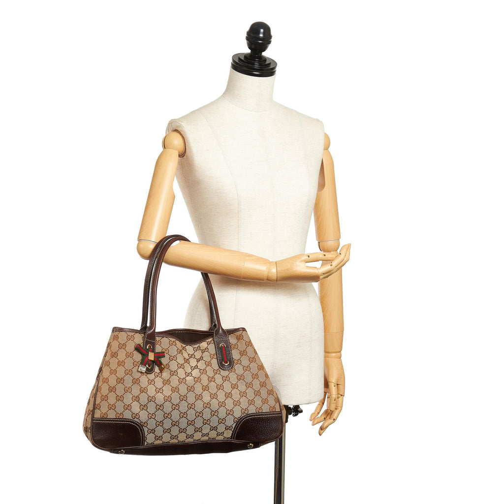 Gucci GG Canvas Princy Tote Bag (SHG-32390)