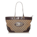 Gucci GG Canvas Punch Tote Bag (SHG-27409)