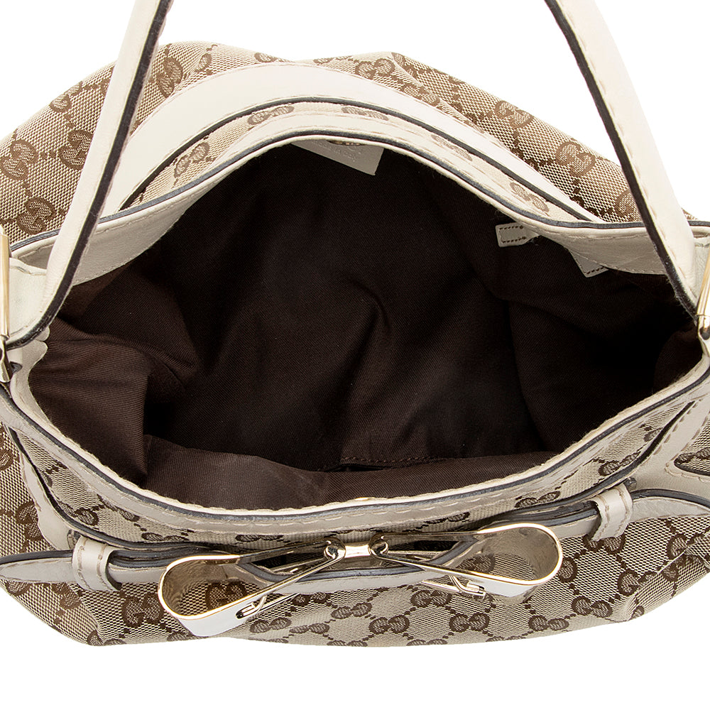 Gucci GG Canvas Queen Medium Hobo (SHF-18415)