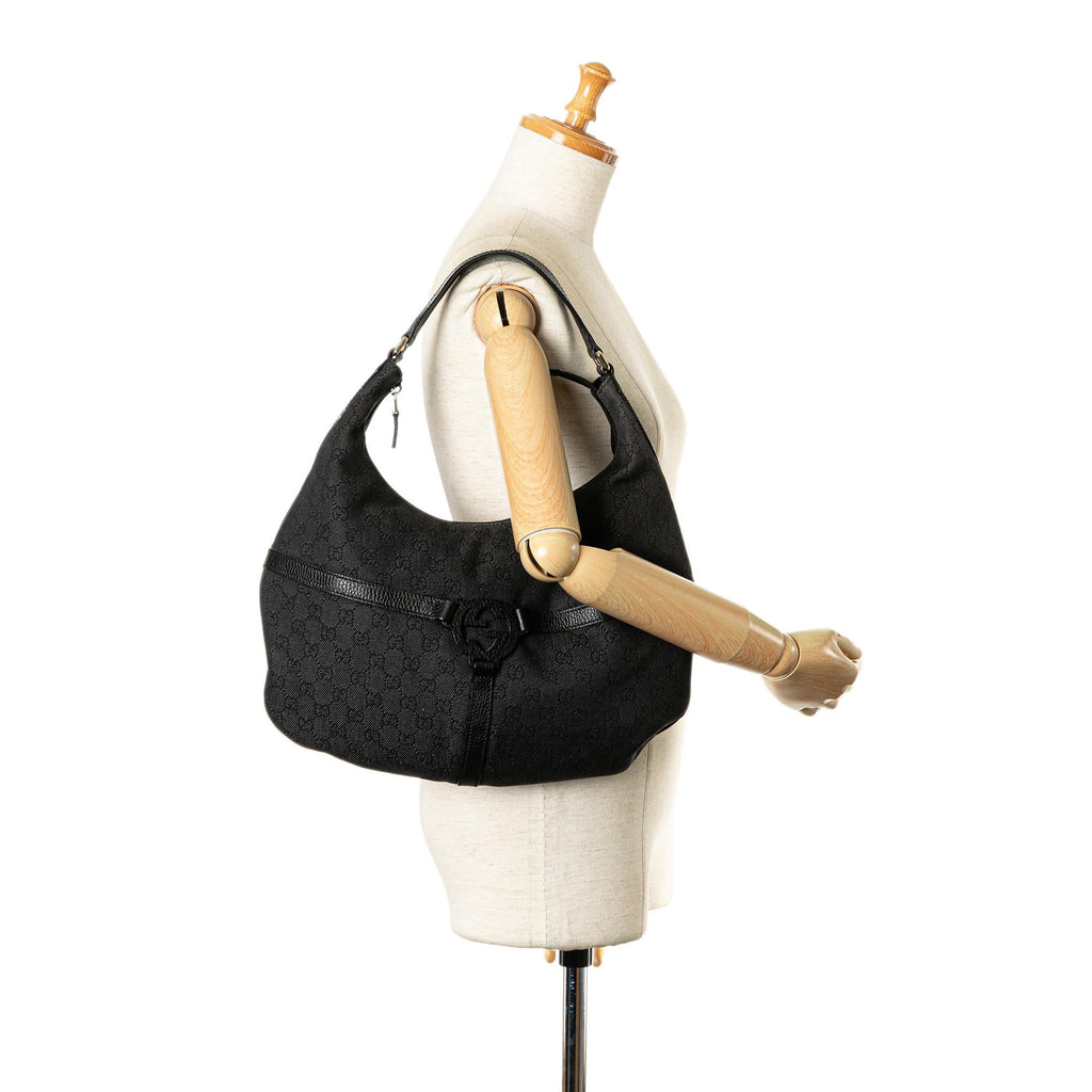 Gucci GG Canvas Reins Hobo Bag (SHG-oCFlyu)