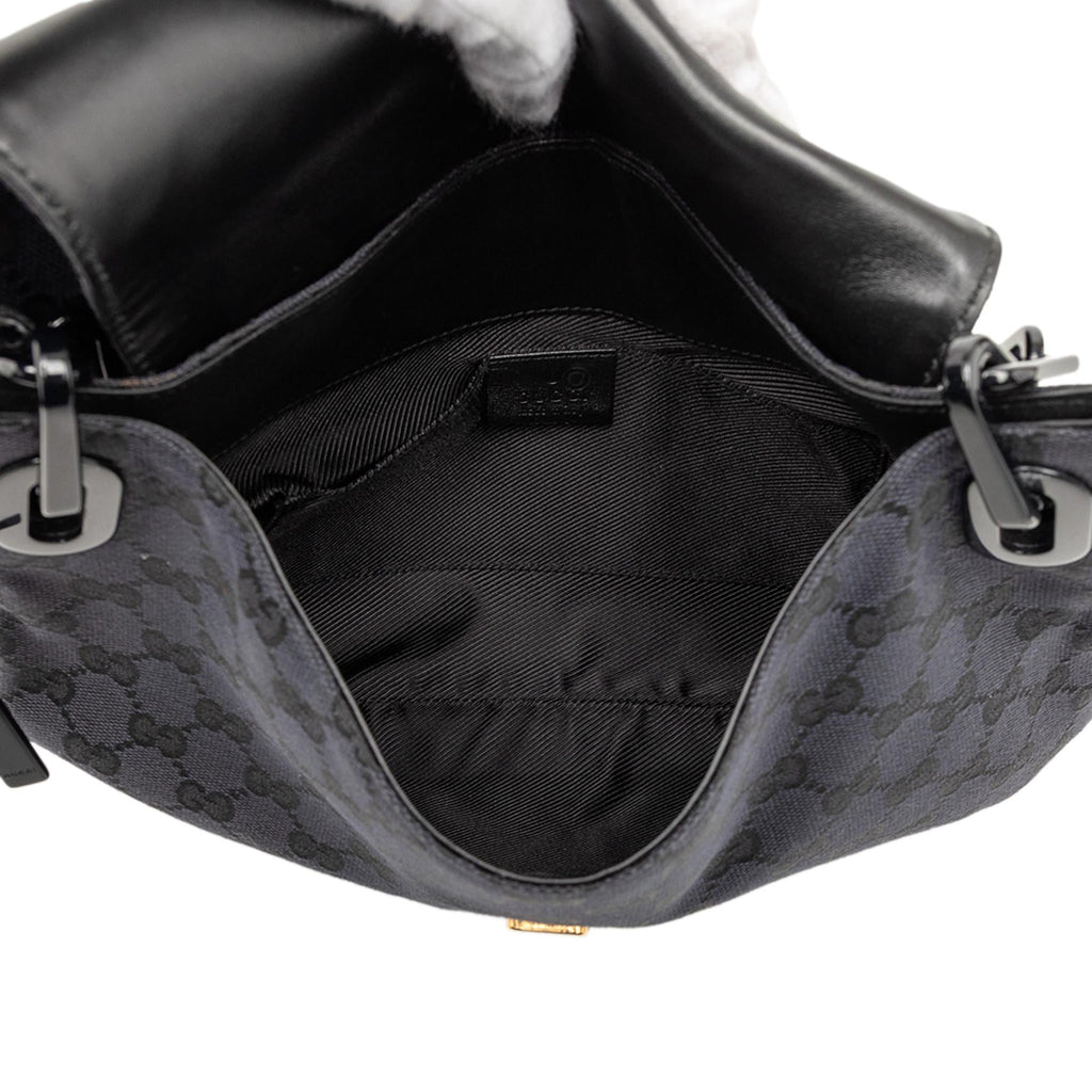 Gucci GG Canvas Resin Chain Flap Shoulder Bag