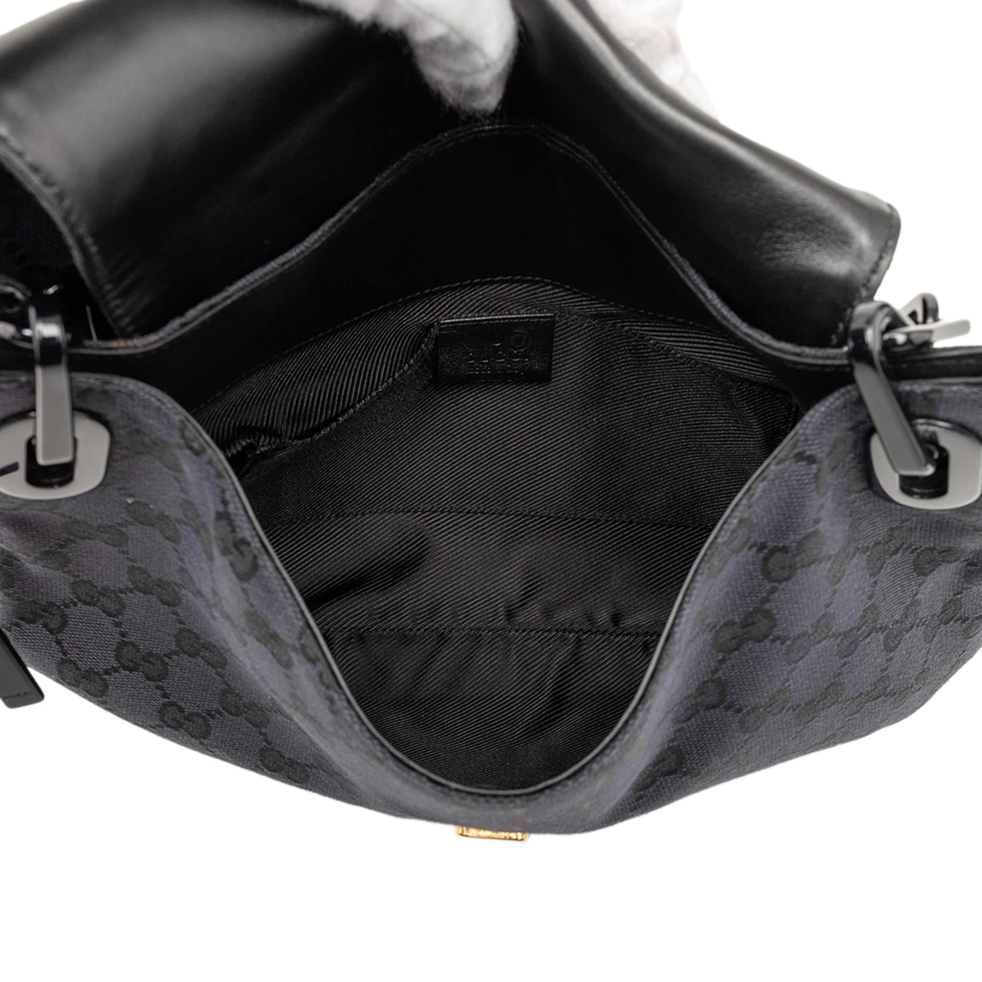Gucci GG Canvas Resin Chain Flap Shoulder Bag