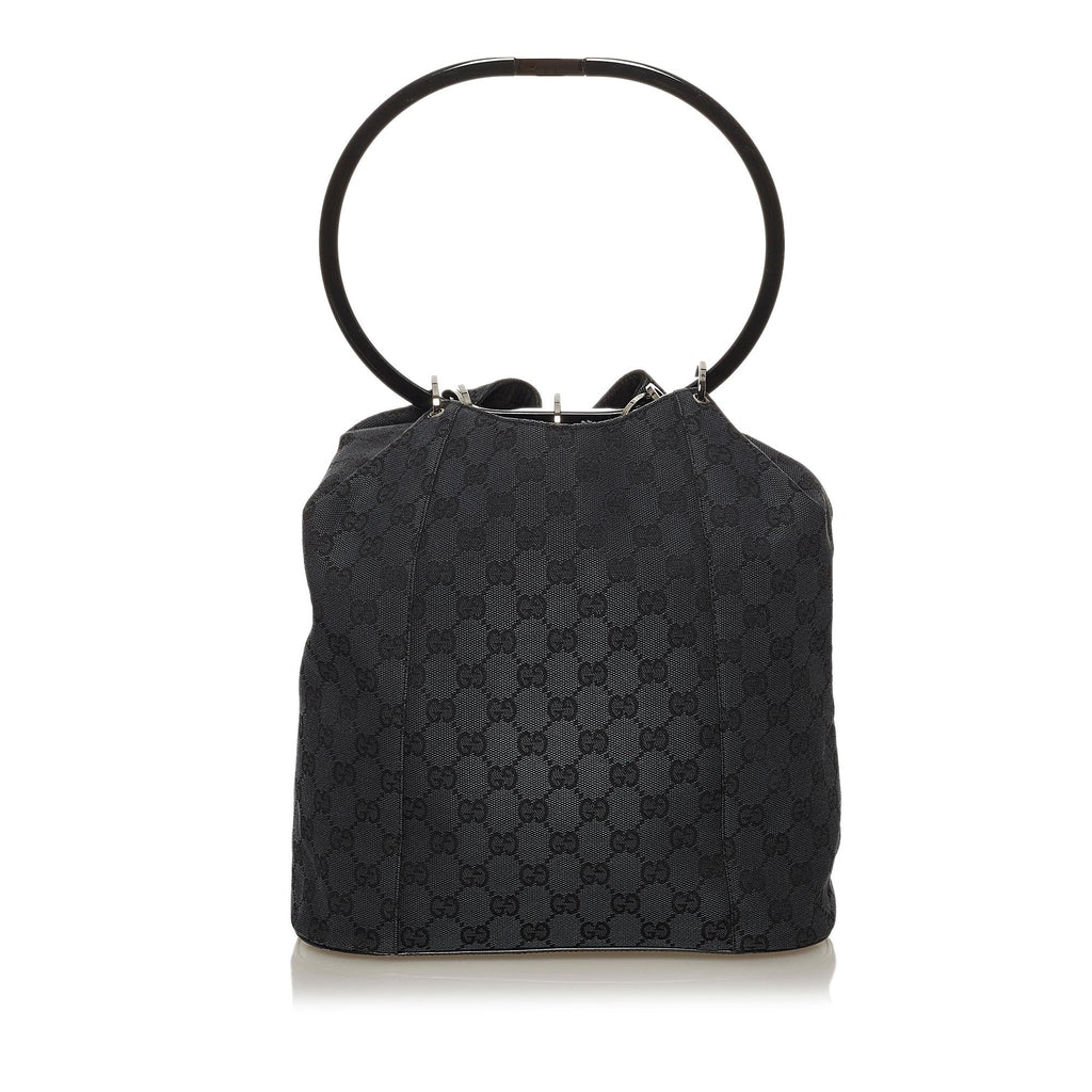Gucci GG Canvas Ring Handle Handbag (SHG-28500)