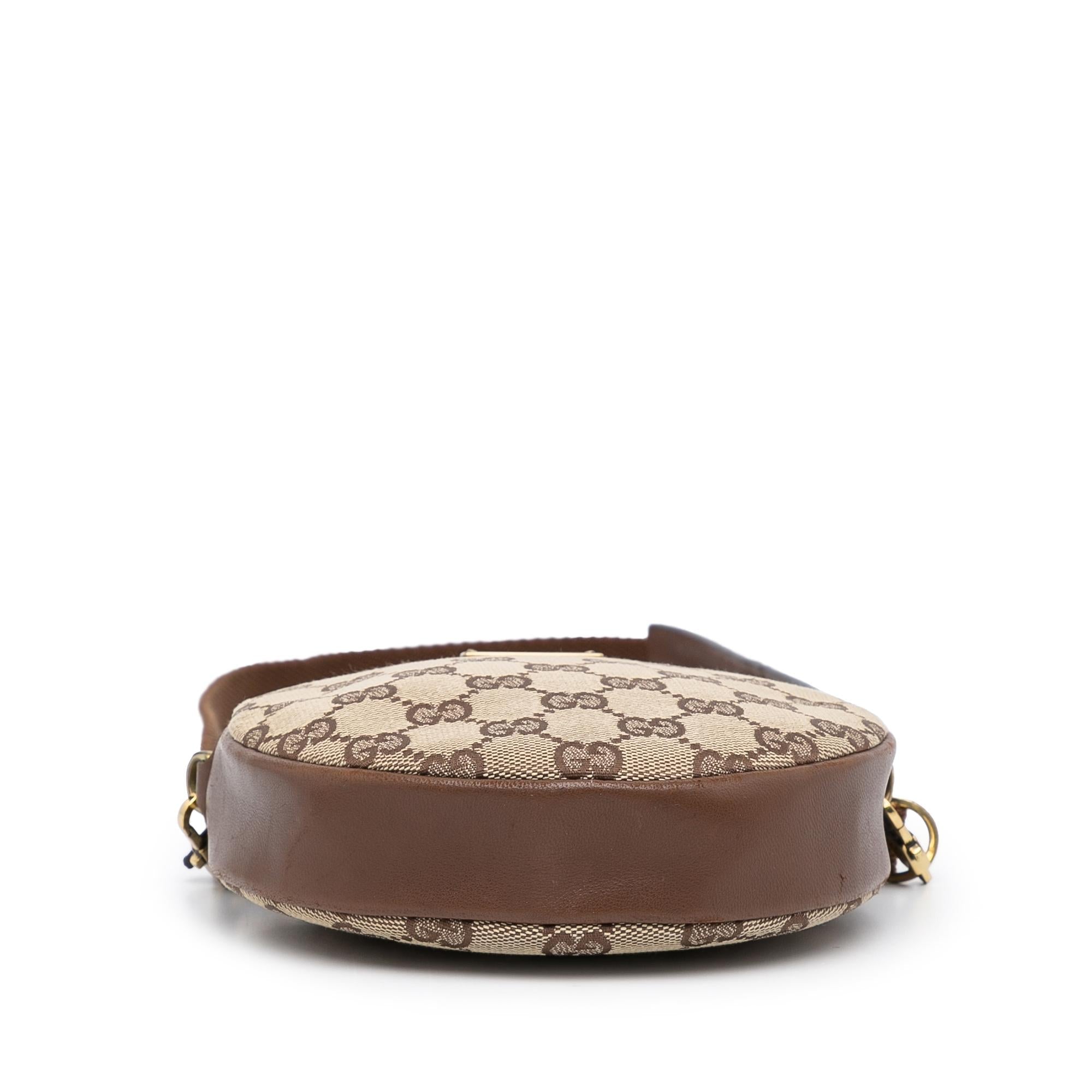 Gucci GG Canvas Round Crossbody (SHG-vcB2C2)