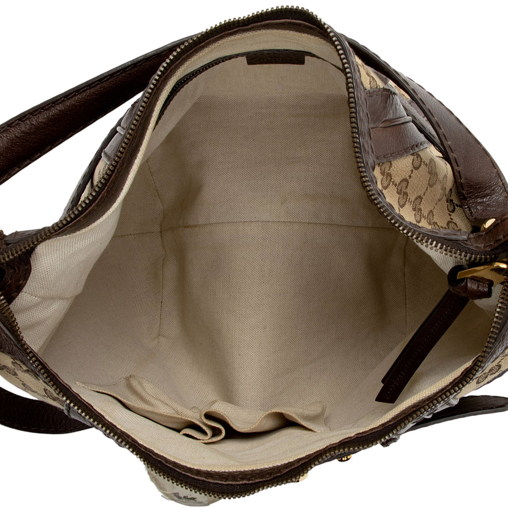 Gucci GG Canvas Running Medium Hobo (SHF-kbbOCL)