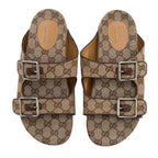 Gucci GG Canvas Slide Sandals - Men's Size 9 / 39 (SHF-RQ6FFI)