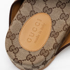 Gucci GG Canvas Slide Sandals - Men's Size 9 / 39 (SHF-RQ6FFI)