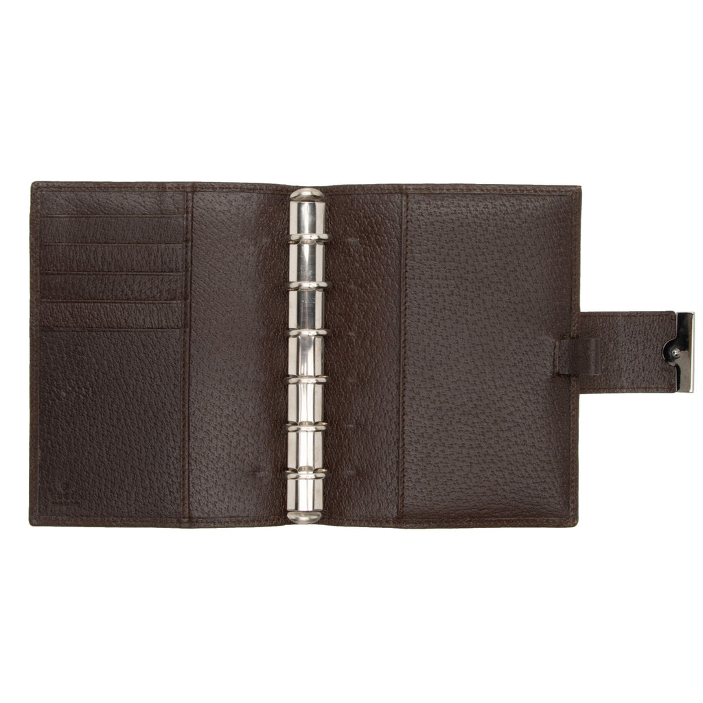 Gucci GG Canvas Small Ring Agenda Cover (SHF-KgNtOH)