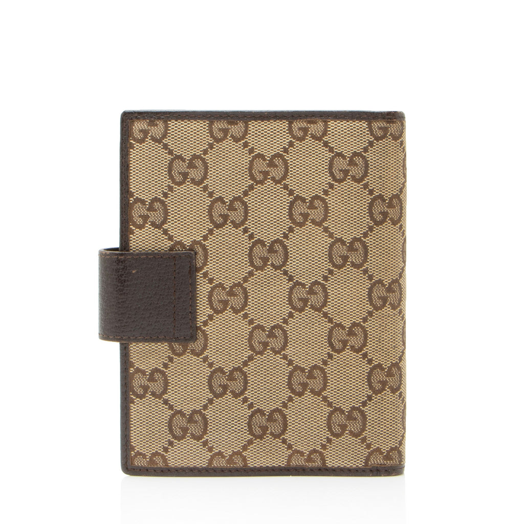Gucci GG Canvas Small Ring Agenda Cover
