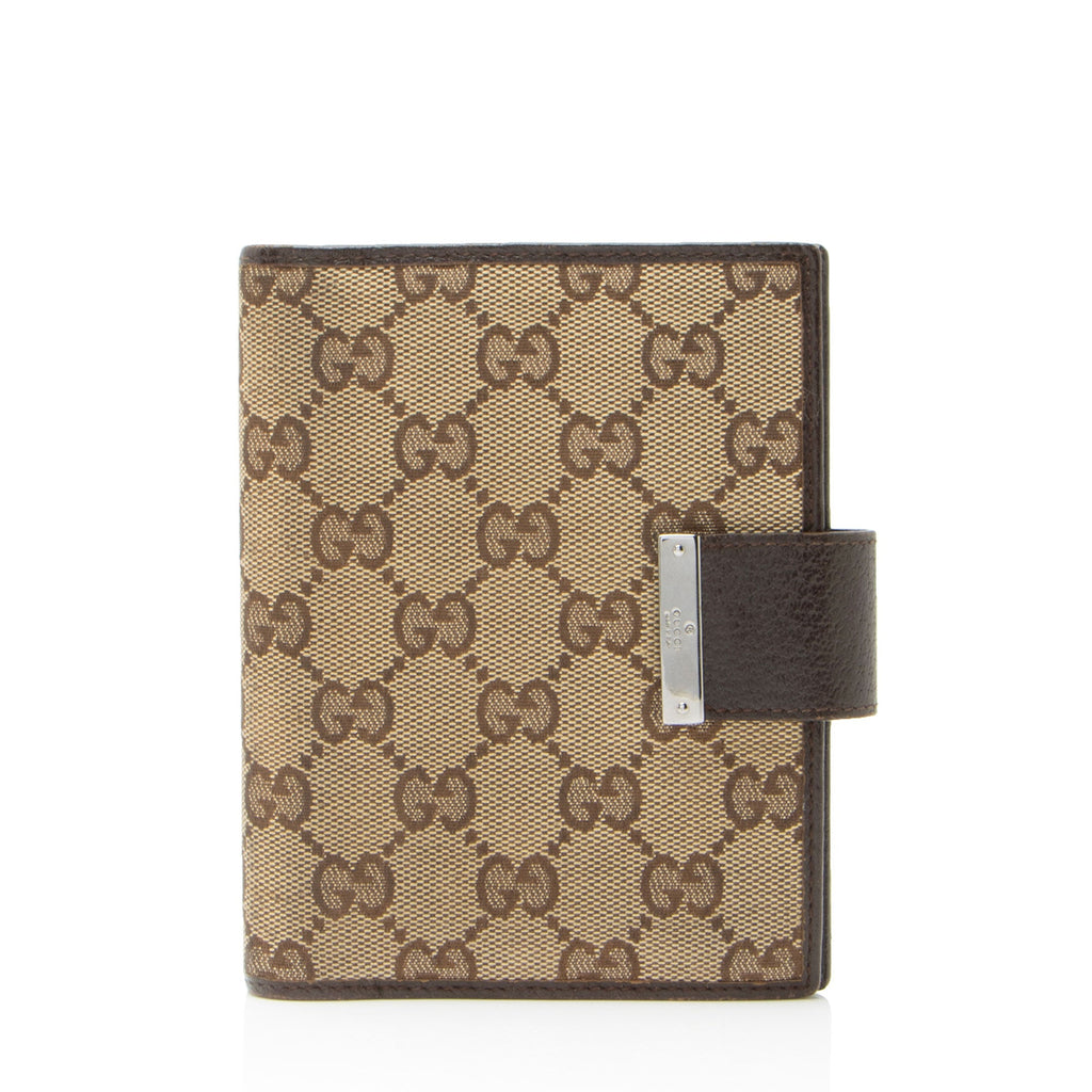 Gucci GG Canvas Small Ring Agenda Cover