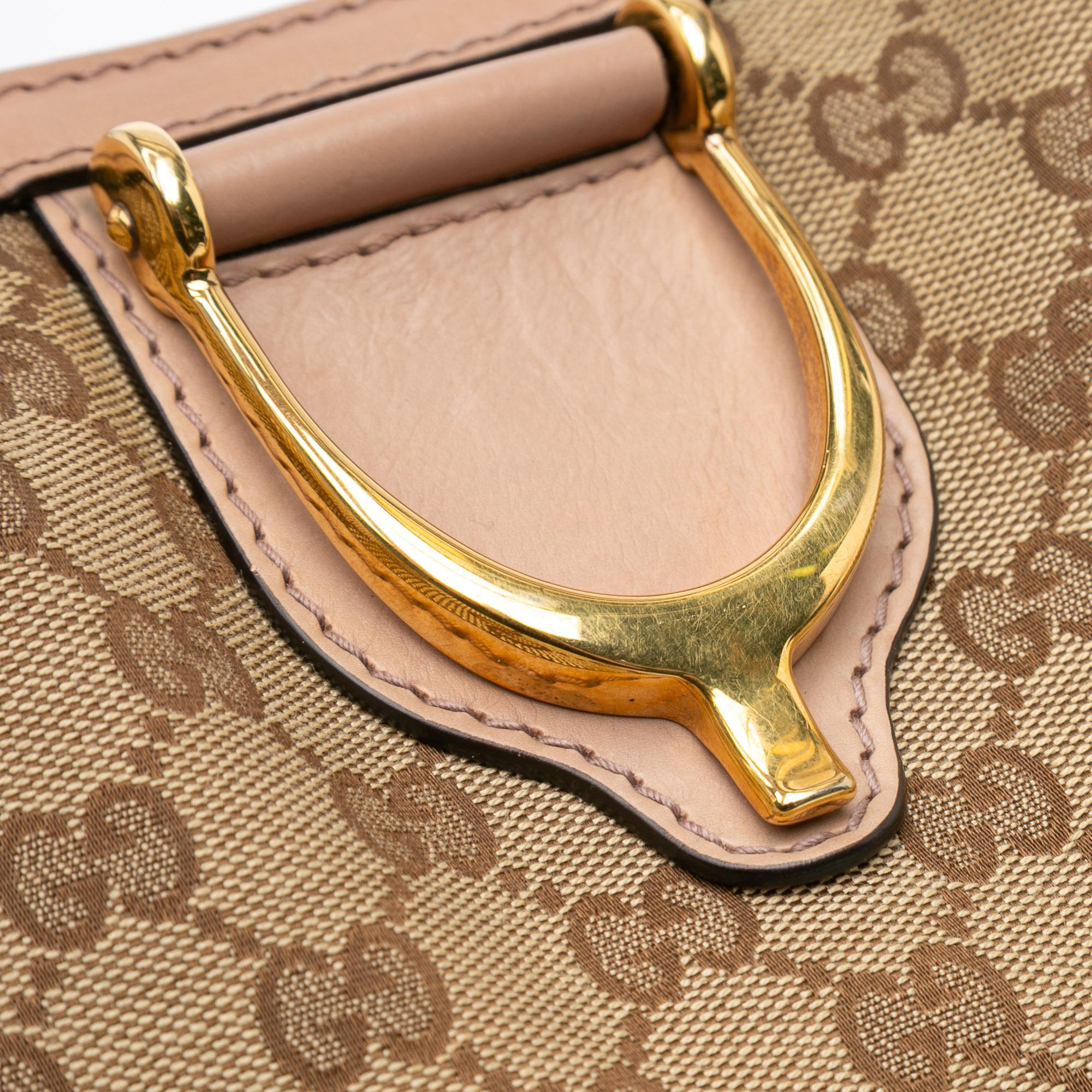 Gucci GG Canvas Soft Stirrup Tote