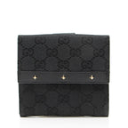 Gucci GG Canvas Studded French Wallet