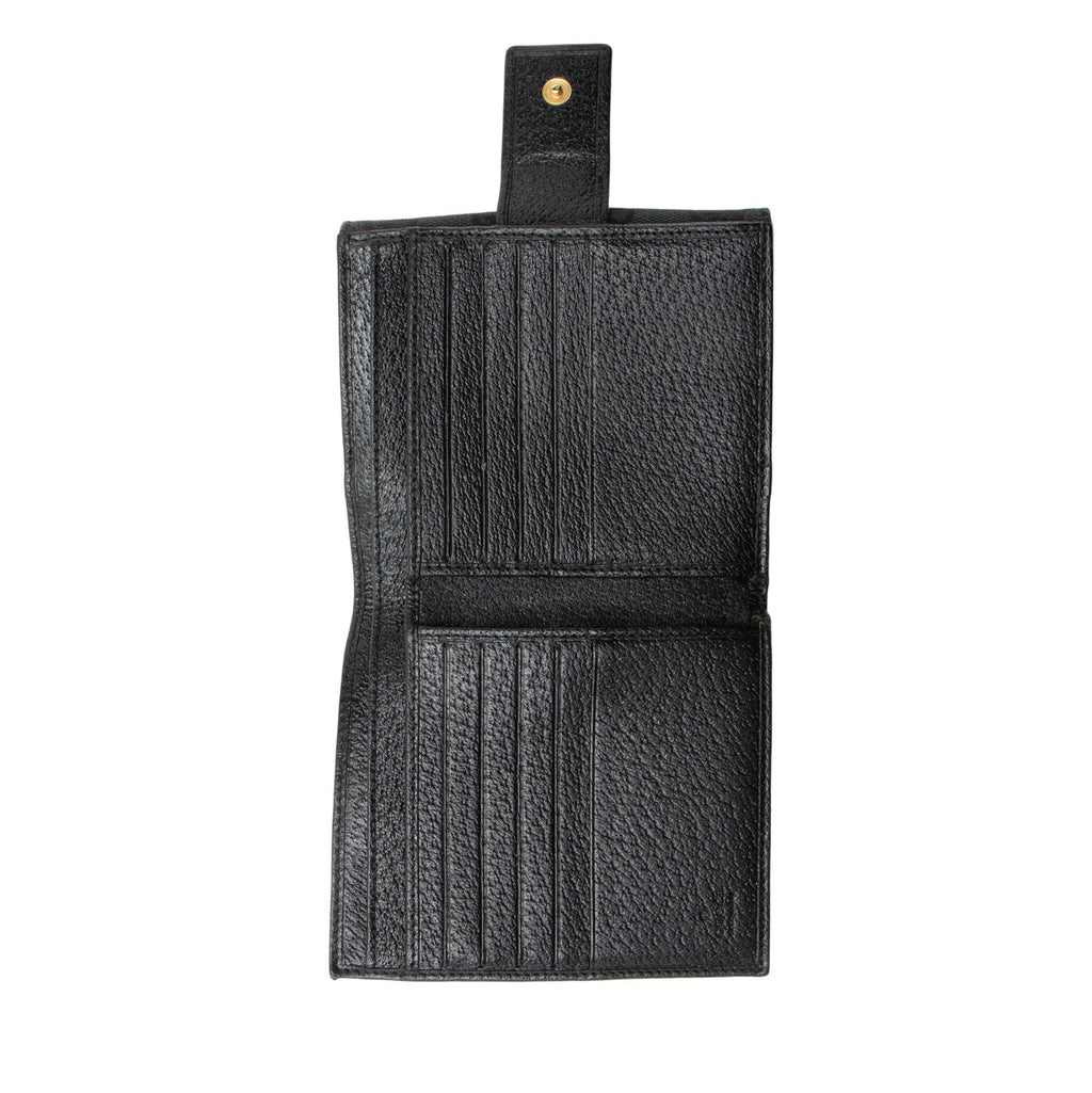 Gucci GG Canvas Studded French Wallet