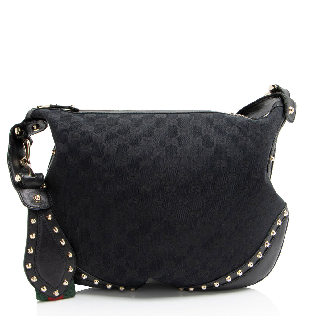 Gucci GG Canvas Studded Pelham Medium Messenger