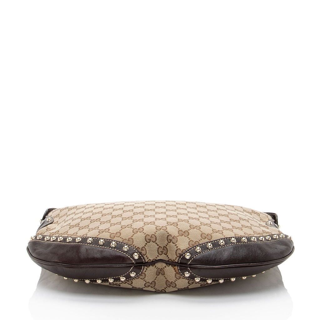 Gucci GG Canvas Studded Pelham Medium Messenger
