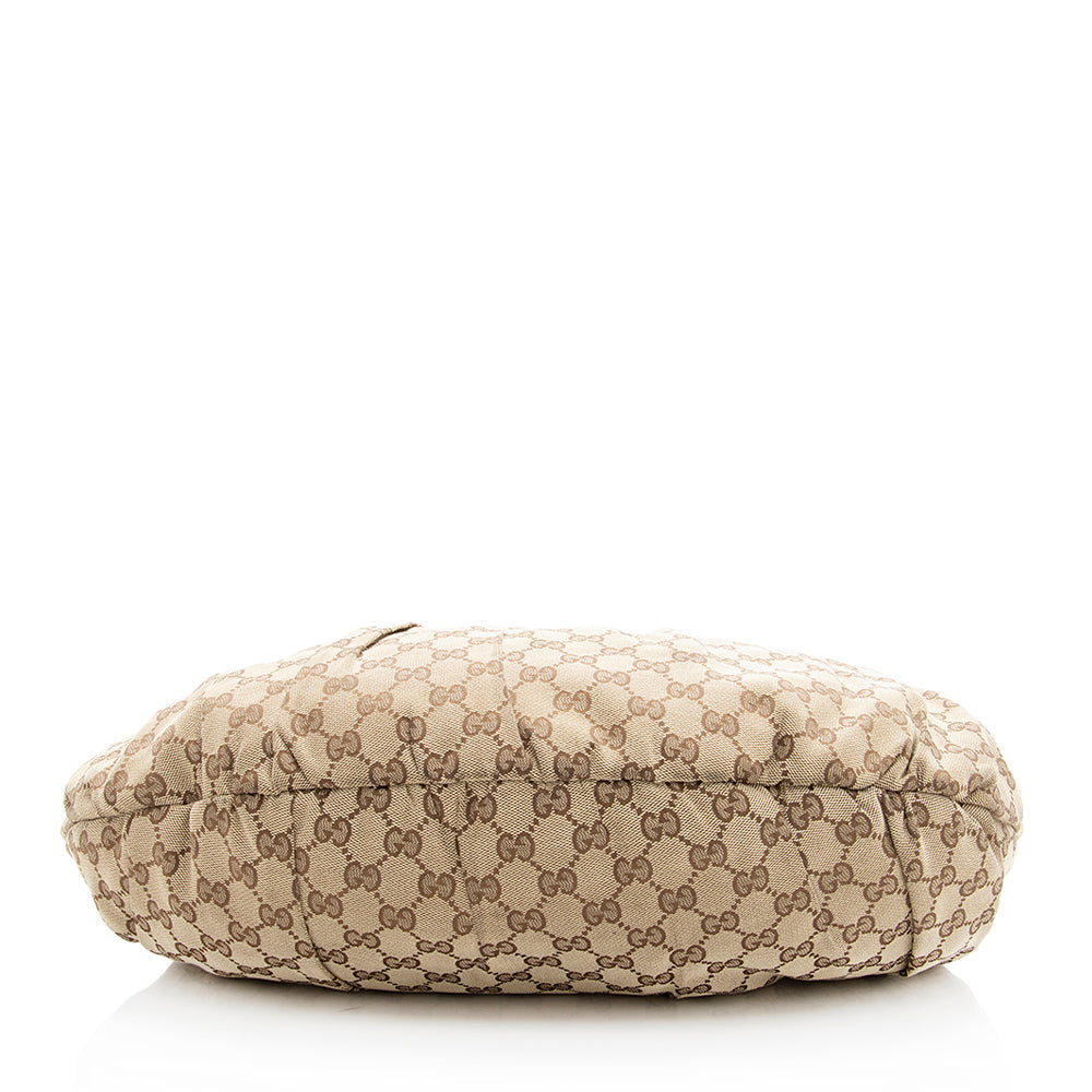 Gucci GG Canvas Studded Pelham Small Shoulder Bag (SHF-19024)