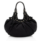Gucci GG Canvas Studded Pelham Small Shoulder Bag (SHF-0I65Ea)