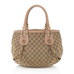 Gucci GG Canvas Studded Scarlett Medium Tote