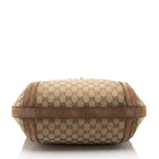 Gucci GG Canvas Suede Running Medium Hobo (SHF-FV9sin)