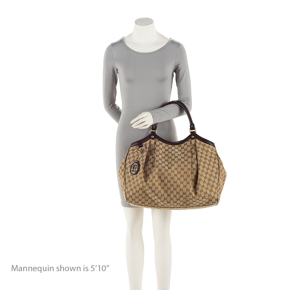 Gucci GG Canvas Sukey Large Tote (SHF-20336)