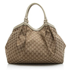 Gucci GG Canvas Sukey Large Tote (SHF-21485)