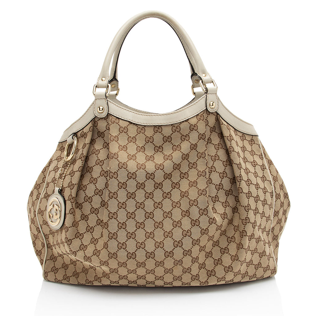 Gucci GG Canvas Sukey Large Tote (SHF-A7XQdb)