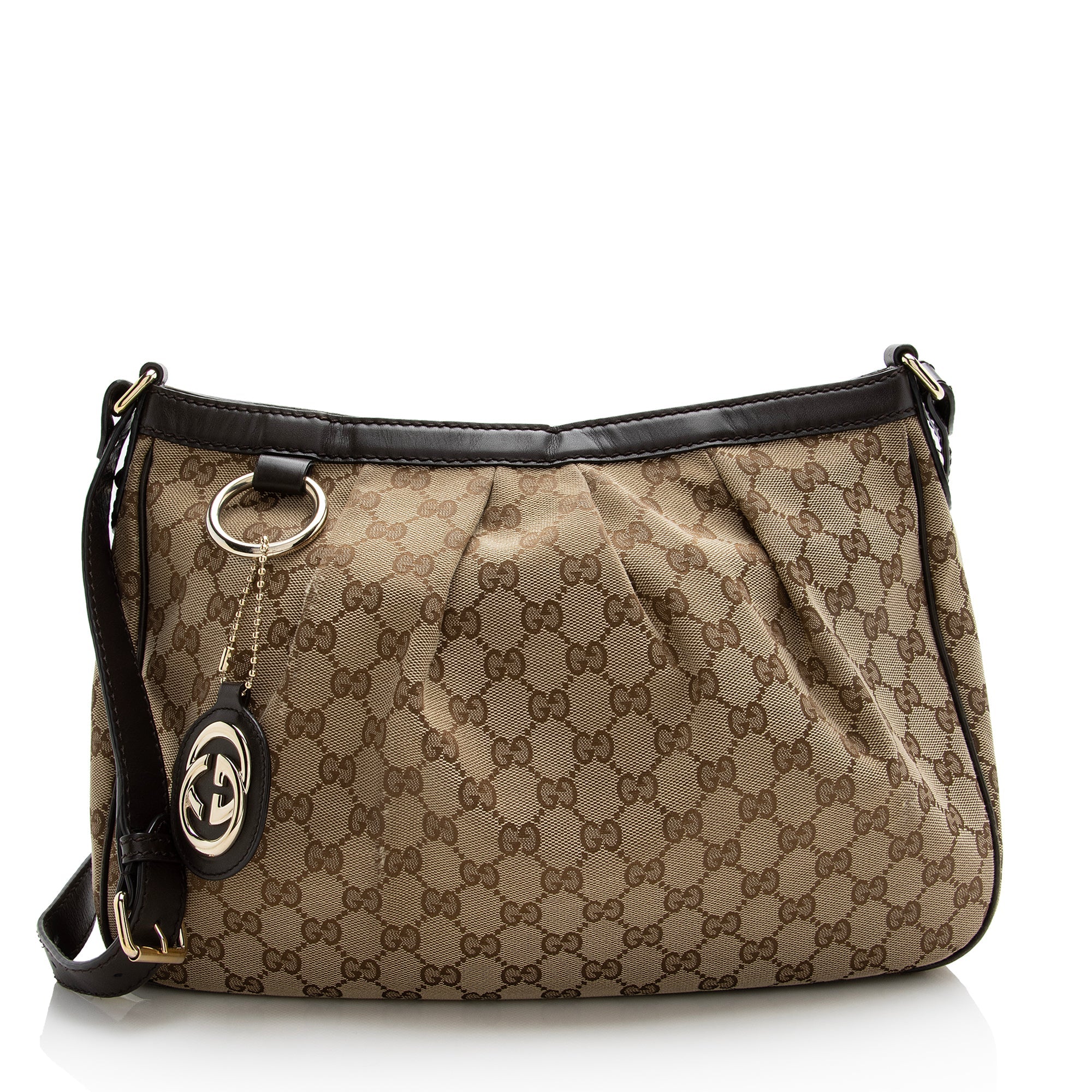 Gucci GG Canvas Sukey Messenger Bag (SHF-22606)