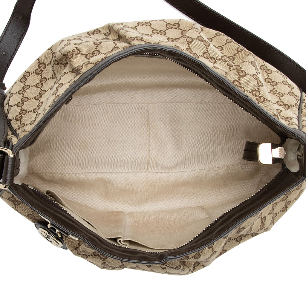 Gucci GG Canvas Sukey Messenger Bag (SHF-22606)