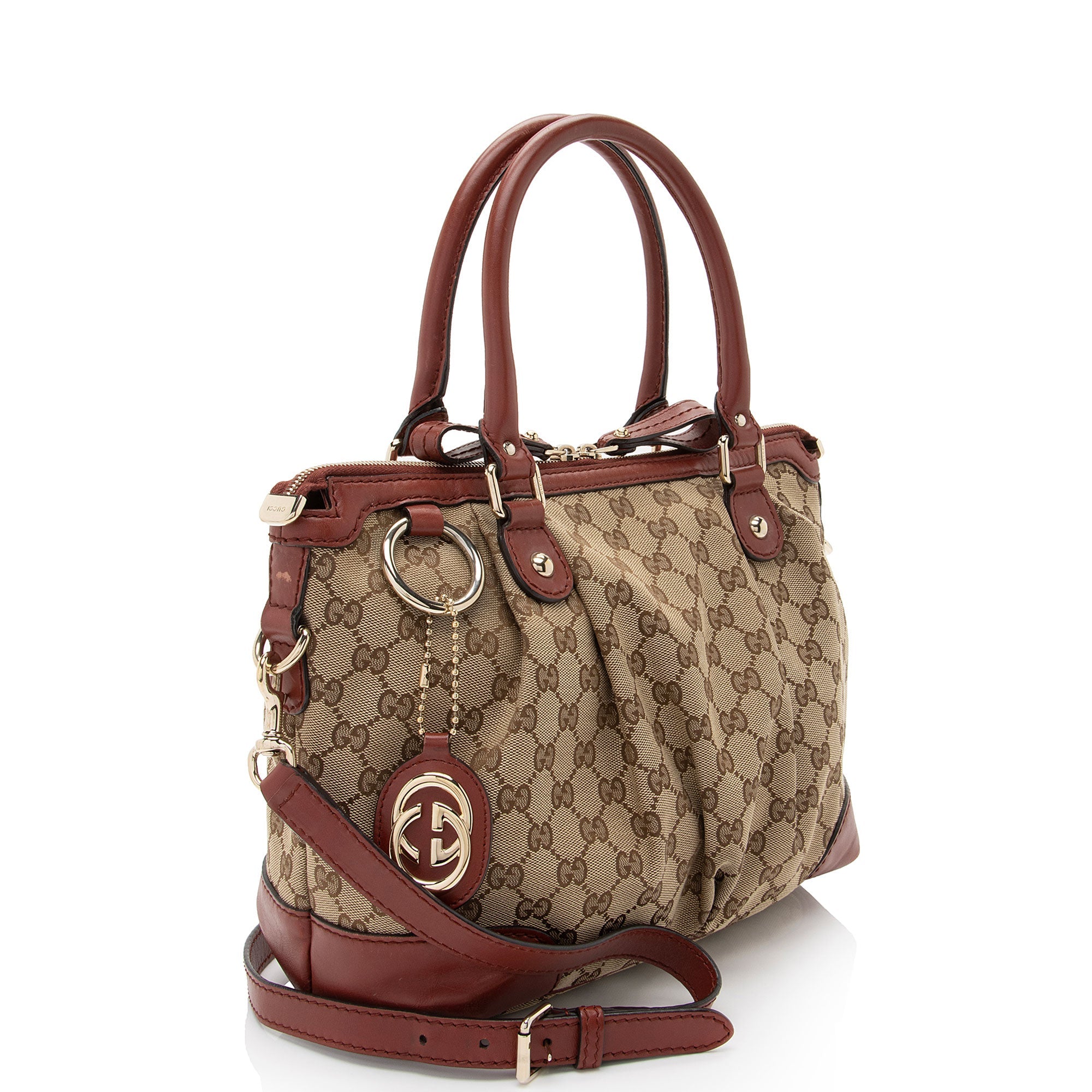 Gucci GG Canvas Sukey Medium Satchel (SHF-GRazNn)