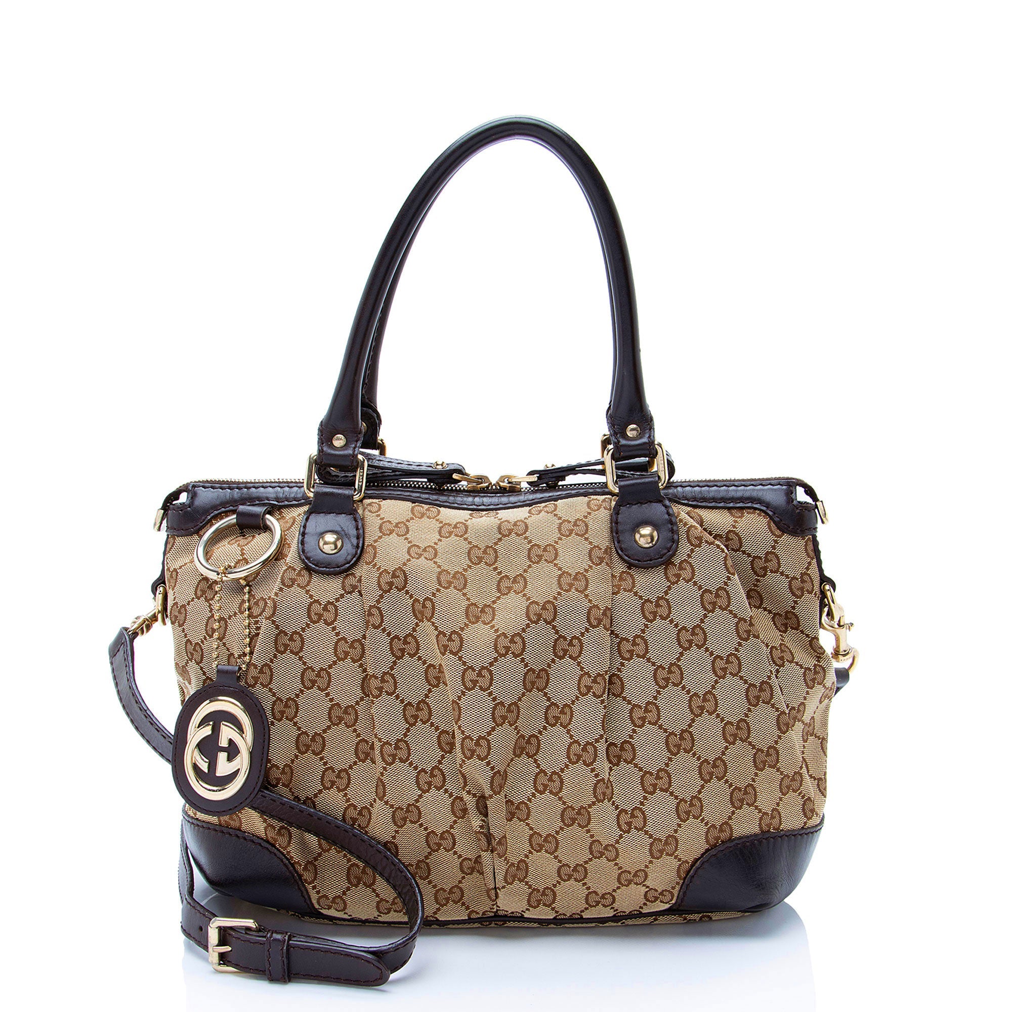 Gucci GG Canvas Sukey Medium Satchel