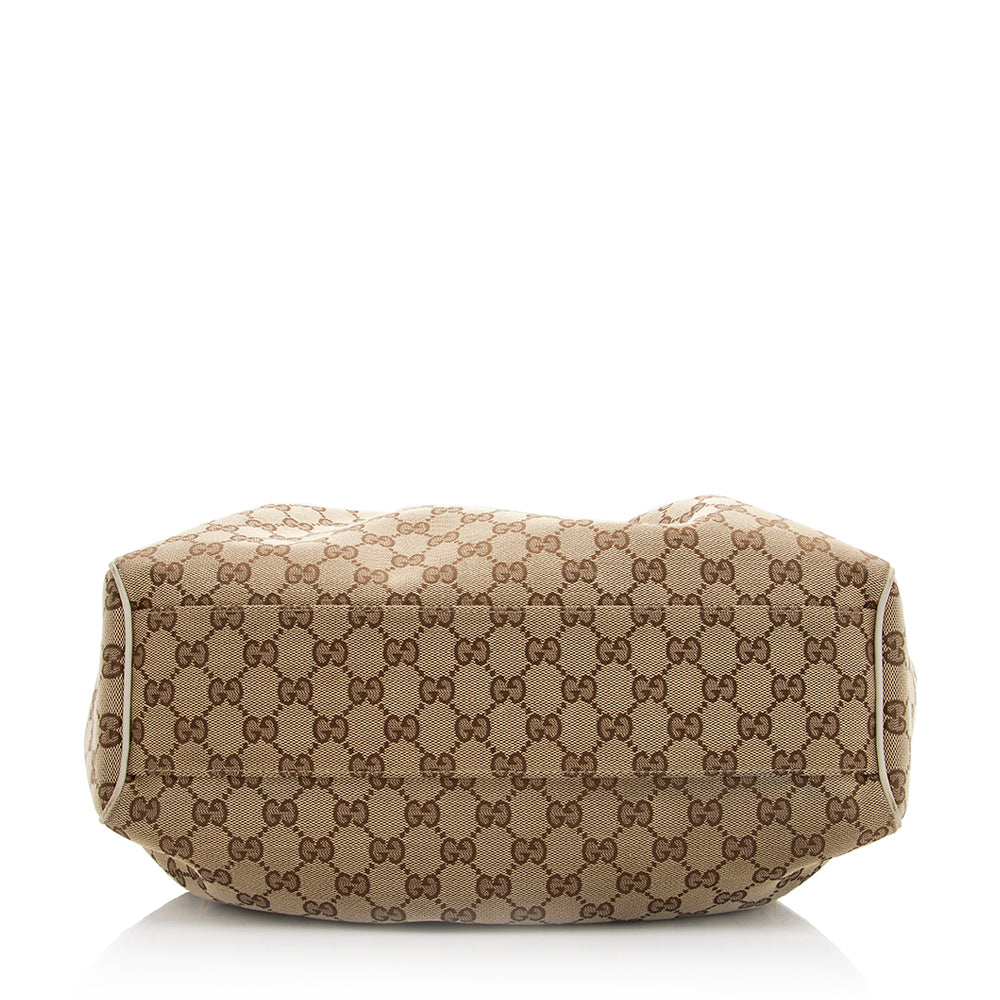 Gucci GG Canvas Sukey Medium Tote (SHF-20444)
