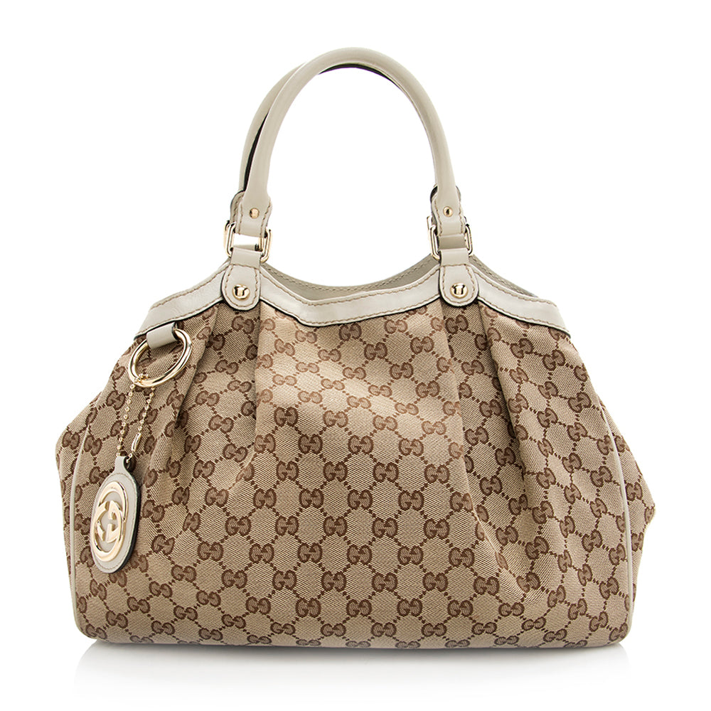Gucci GG Canvas Sukey Medium Tote (SHF-20444)