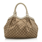 Gucci GG Canvas Sukey Medium Tote (SHF-21958)